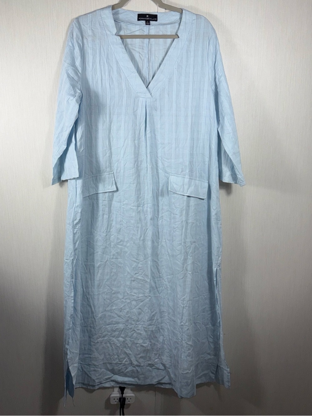 Pomander Place by Tuckernuck L Coastal Blue Carolina Kaftan Maxi Swim Cover-Up